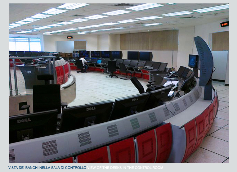 Rihad metrosistem, Sala di controllo del traffico ferroviario, Ansaldo STS, Atelier di Architettura Genova, Main Control room, Emergency control room